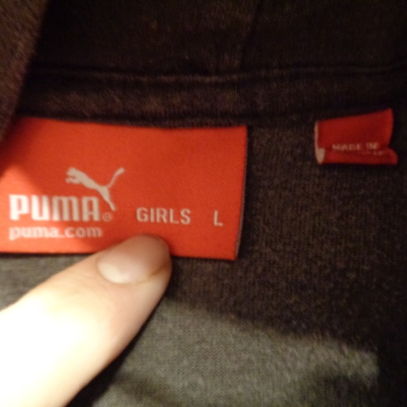 Puma Zip Up Hoodie Girls Large - Picture 2 of 3